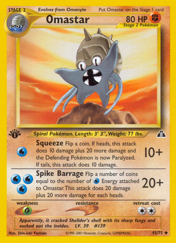 Neo Discovery Omastar #43/75 first edition